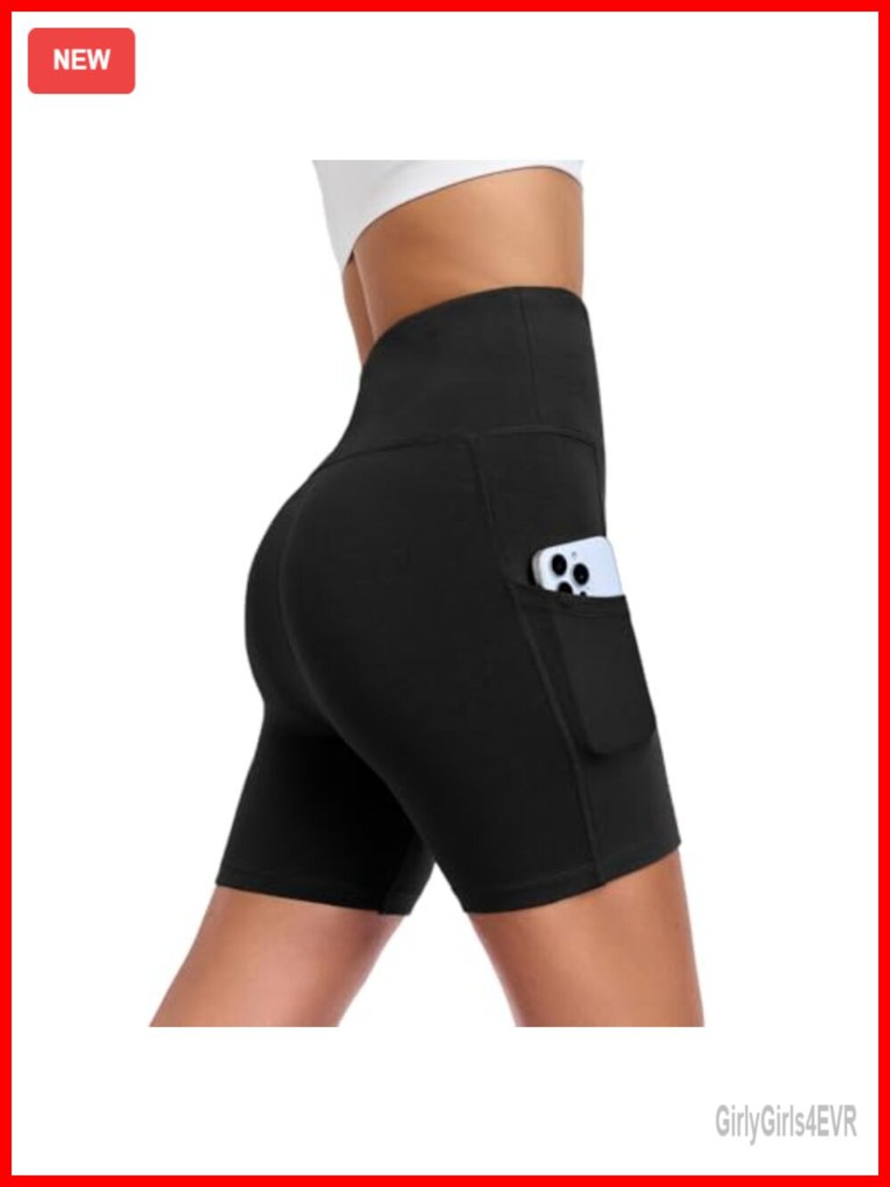 DAYOUNG Women High Waist Yoga Shorts Tummy Control Biker Compression